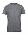 Heren T-shirt Triblend B&C TM055 Heather Light Grey